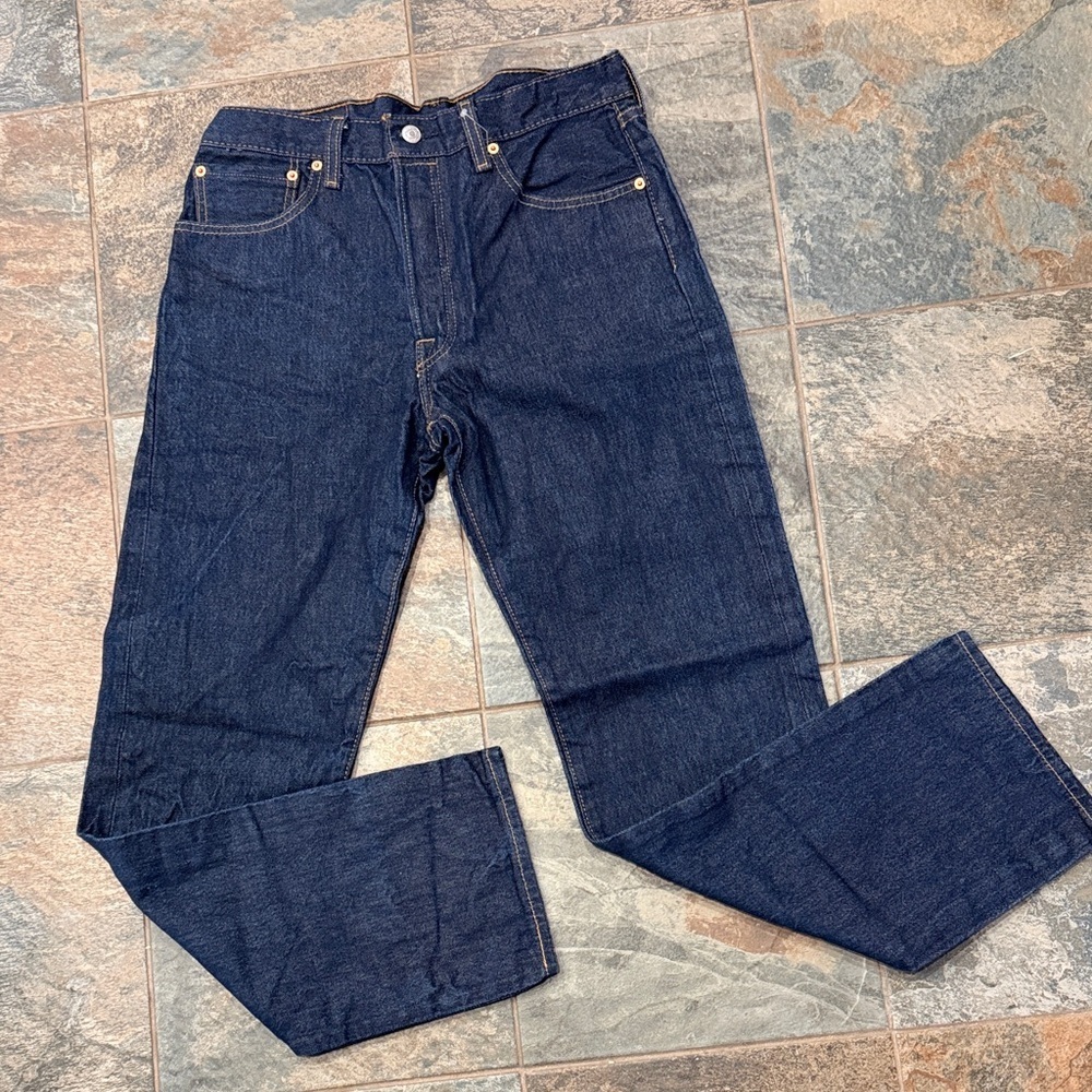 Levi's Dark Indigo Straight Jeans